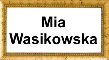 Mia Wasikowska